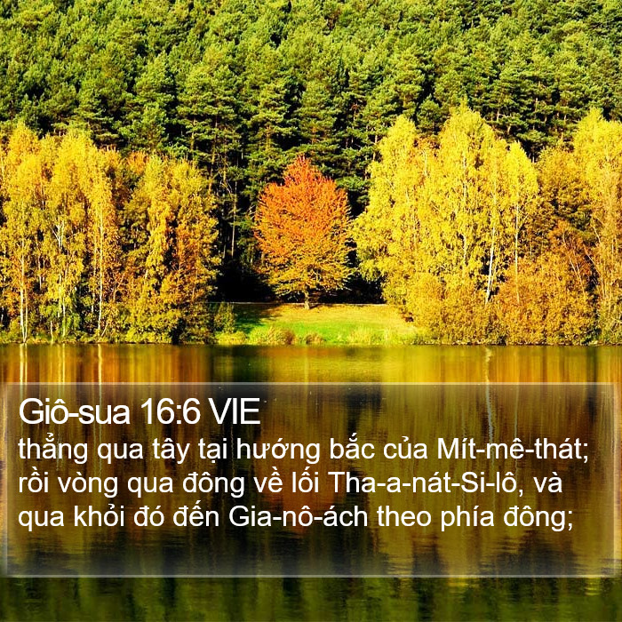 Giô-sua 16:6 VIE Bible Study