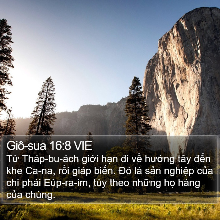 Giô-sua 16:8 VIE Bible Study