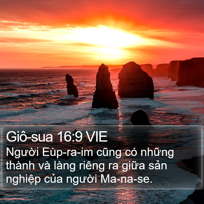 Giô-sua 16:9 VIE Bible Study