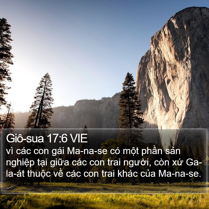 Giô-sua 17:6 VIE Bible Study