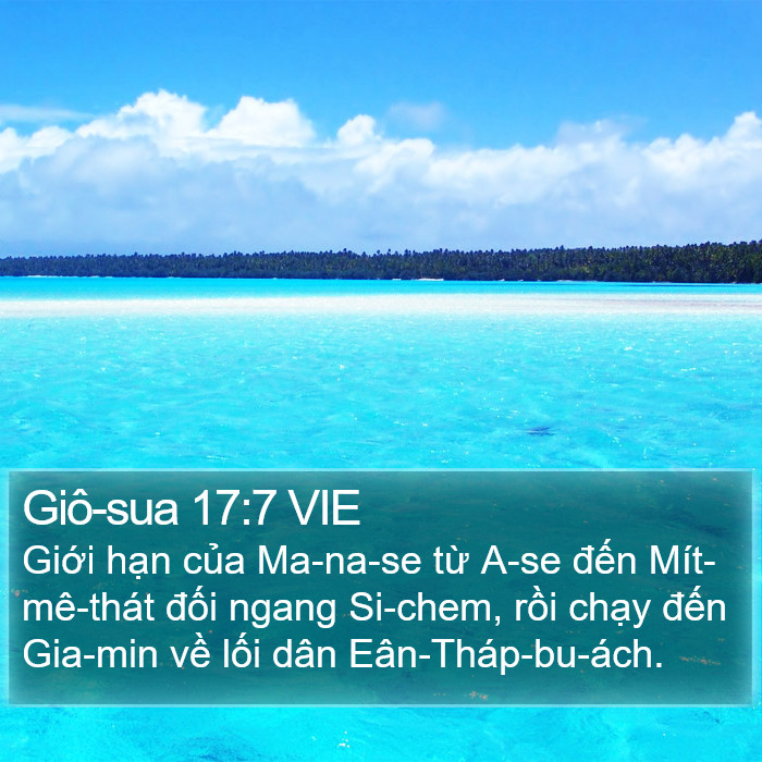 Giô-sua 17:7 VIE Bible Study