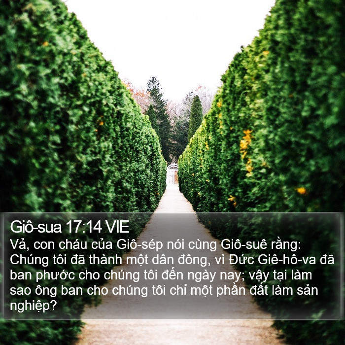 Giô-sua 17:14 VIE Bible Study