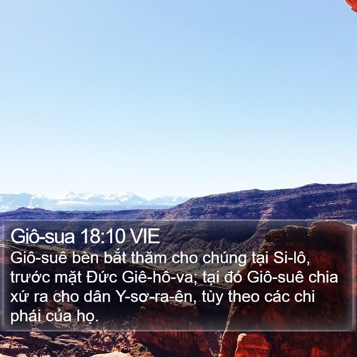 Giô-sua 18:10 VIE Bible Study