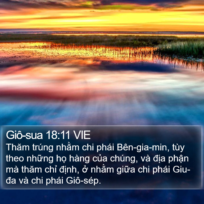 Giô-sua 18:11 VIE Bible Study