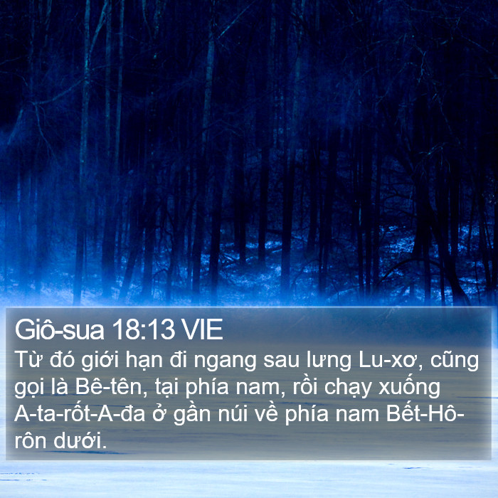 Giô-sua 18:13 VIE Bible Study