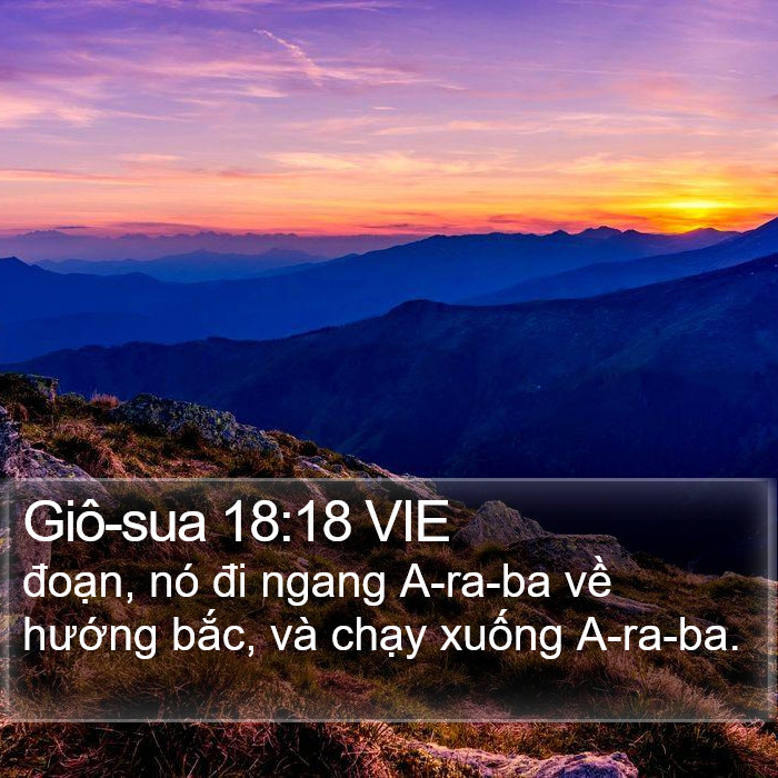 Giô-sua 18:18 VIE Bible Study