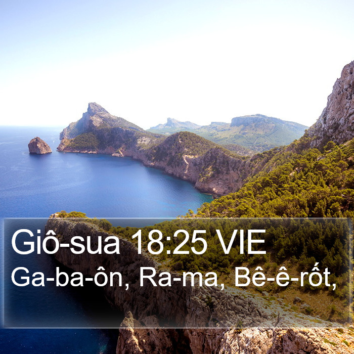 Giô-sua 18:25 VIE Bible Study