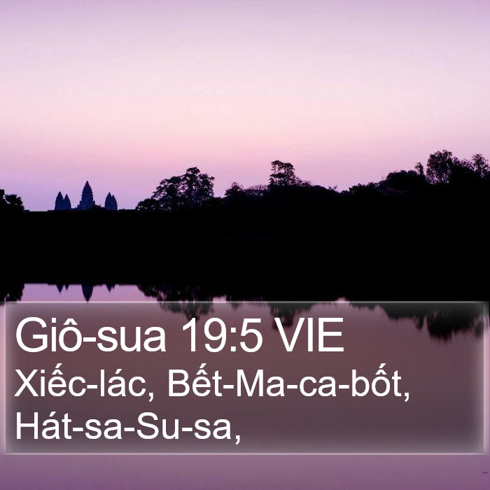 Giô-sua 19:5 VIE Bible Study