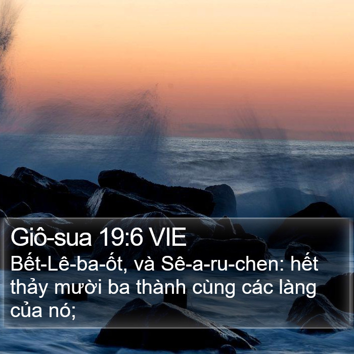 Giô-sua 19:6 VIE Bible Study
