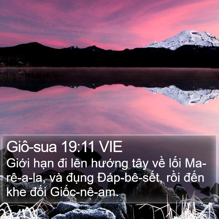 Giô-sua 19:11 VIE Bible Study