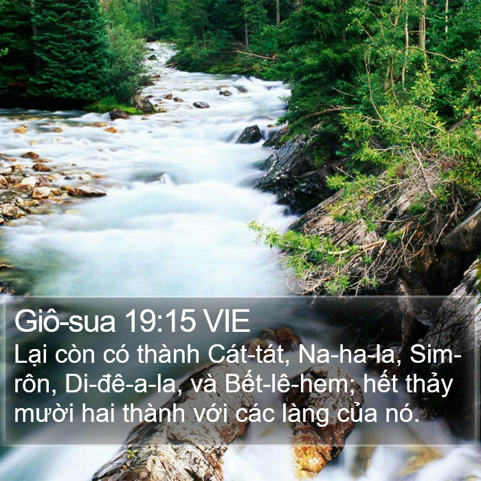 Giô-sua 19:15 VIE Bible Study