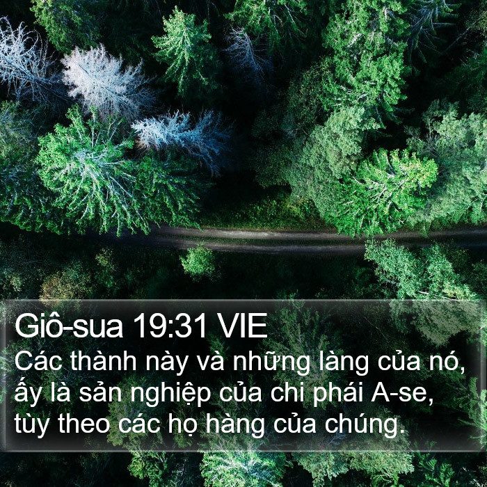 Giô-sua 19:31 VIE Bible Study
