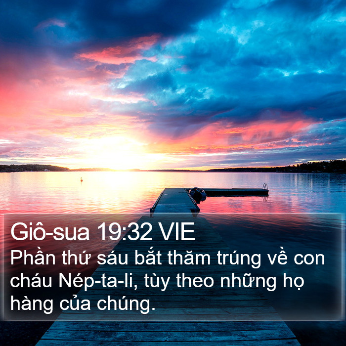 Giô-sua 19:32 VIE Bible Study