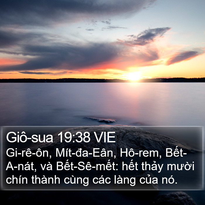 Giô-sua 19:38 VIE Bible Study