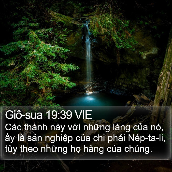 Giô-sua 19:39 VIE Bible Study