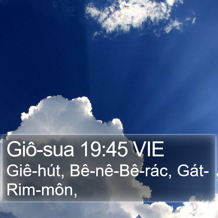Giô-sua 19:45 VIE Bible Study