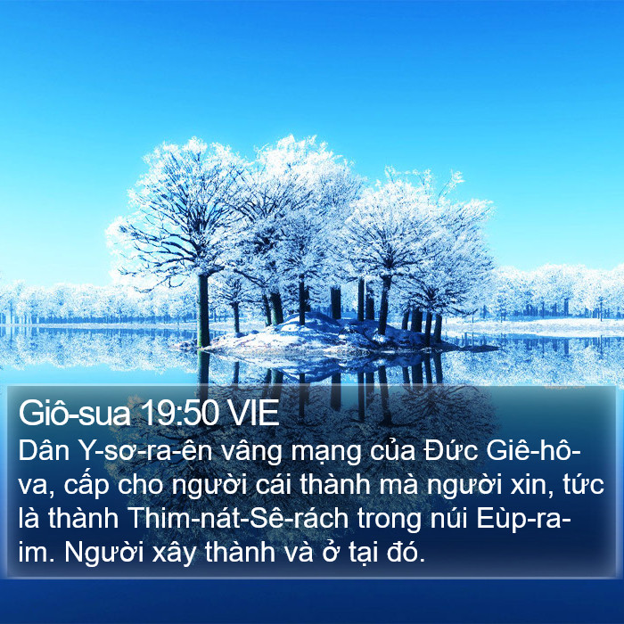 Giô-sua 19:50 VIE Bible Study