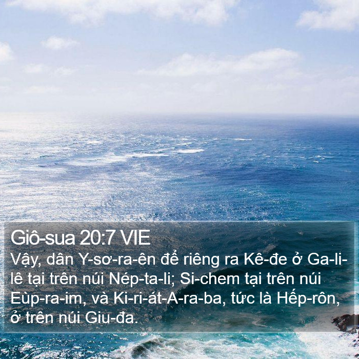 Giô-sua 20:7 VIE Bible Study