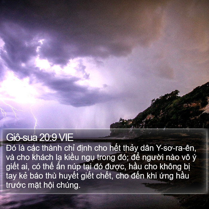 Giô-sua 20:9 VIE Bible Study