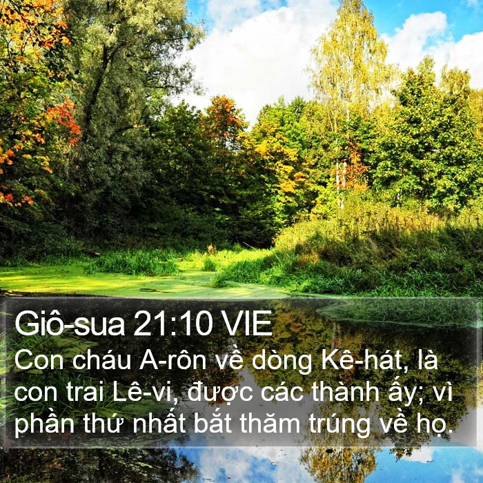 Giô-sua 21:10 VIE Bible Study