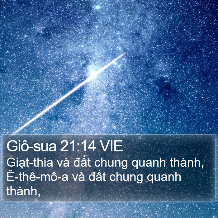 Giô-sua 21:14 VIE Bible Study