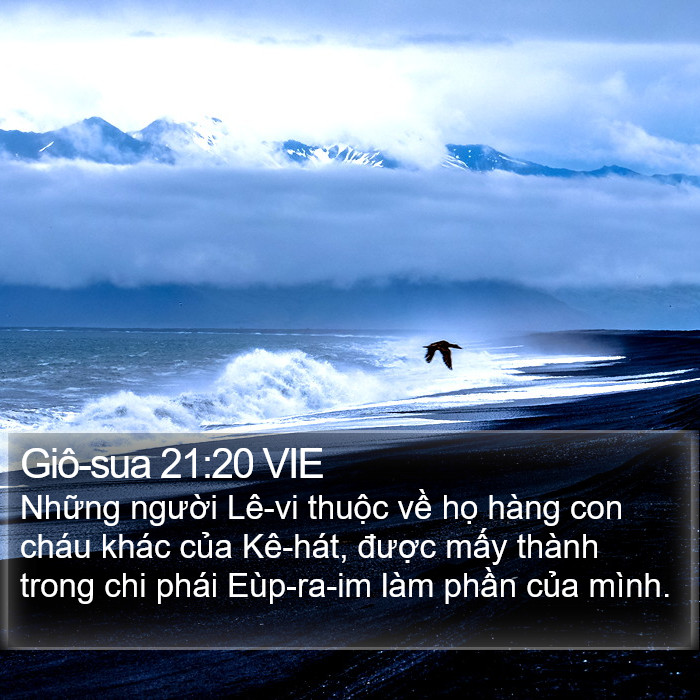 Giô-sua 21:20 VIE Bible Study