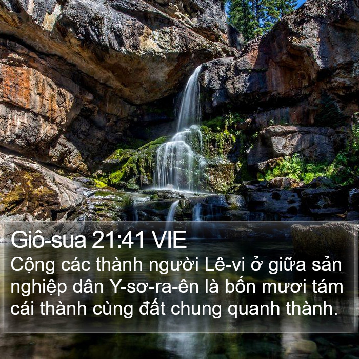 Giô-sua 21:41 VIE Bible Study