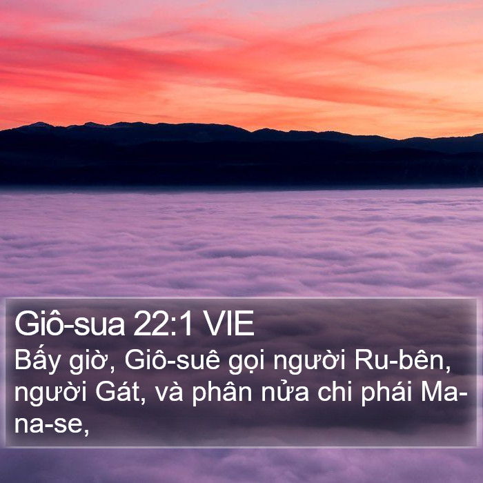 Giô-sua 22:1 VIE Bible Study