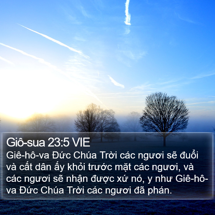 Giô-sua 23:5 VIE Bible Study