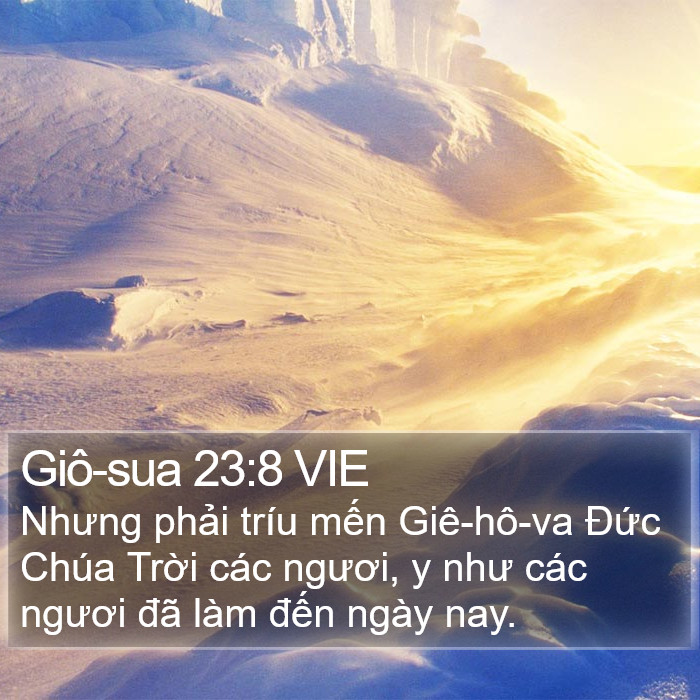 Giô-sua 23:8 VIE Bible Study