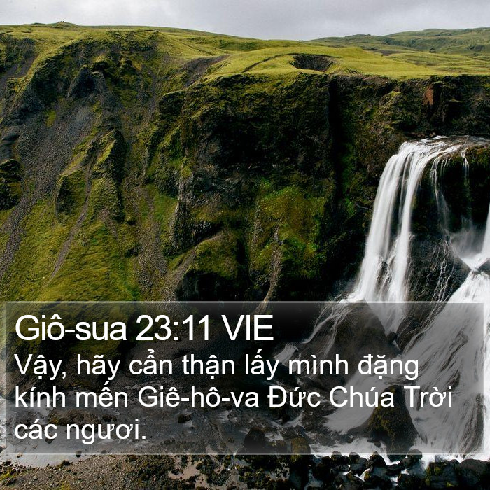 Giô-sua 23:11 VIE Bible Study