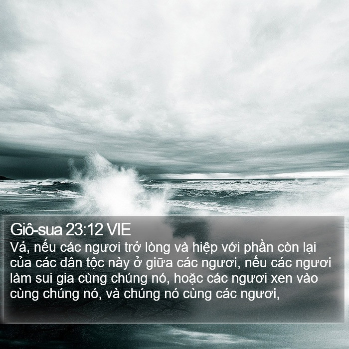 Giô-sua 23:12 VIE Bible Study