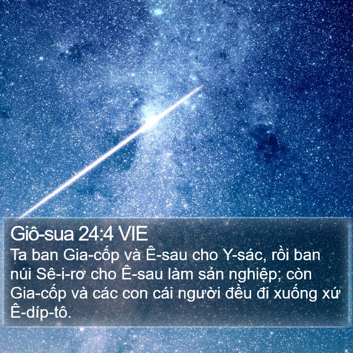 Giô-sua 24:4 VIE Bible Study