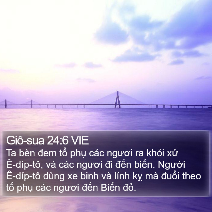 Giô-sua 24:6 VIE Bible Study