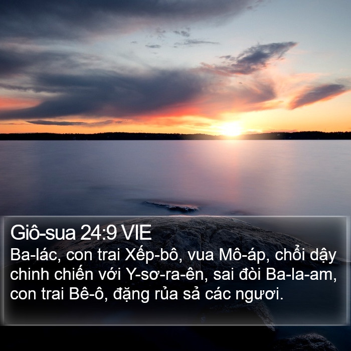 Giô-sua 24:9 VIE Bible Study