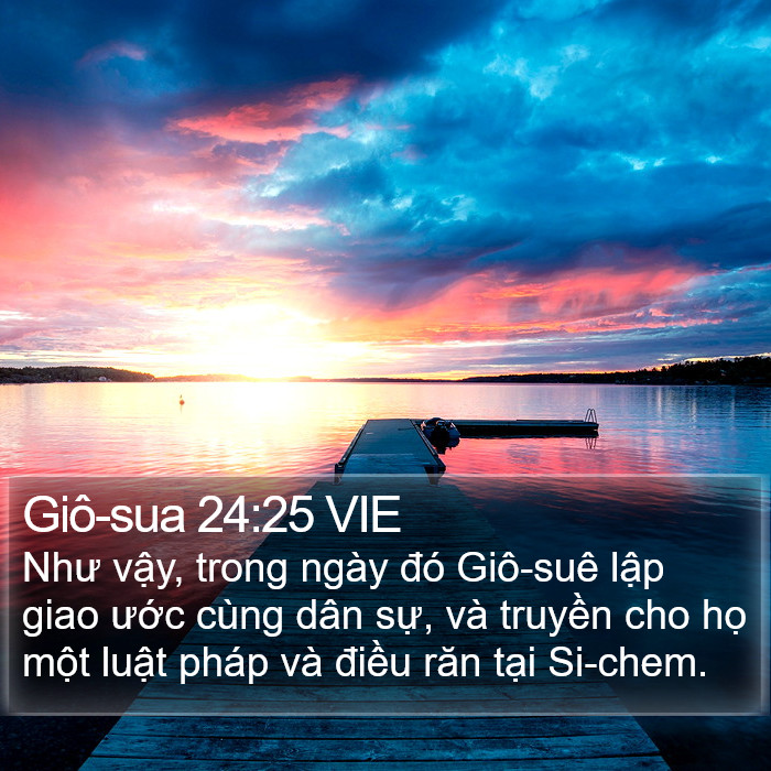 Giô-sua 24:25 VIE Bible Study