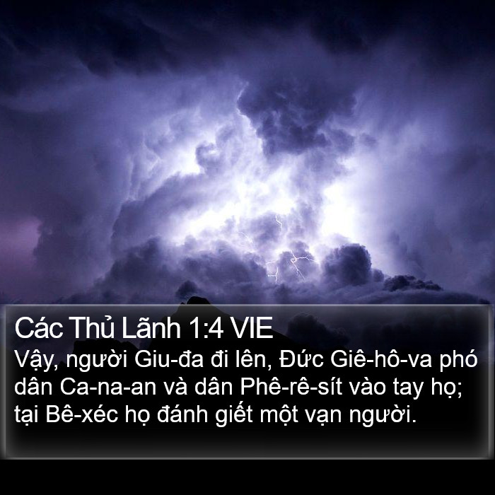 Các Thủ Lãnh 1:4 VIE Bible Study