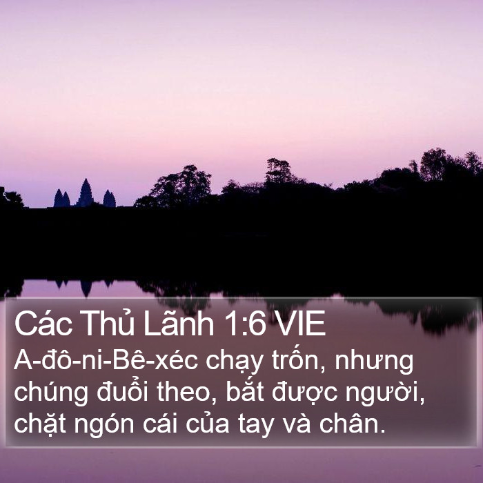 Các Thủ Lãnh 1:6 VIE Bible Study