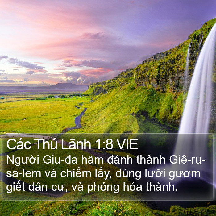 Các Thủ Lãnh 1:8 VIE Bible Study