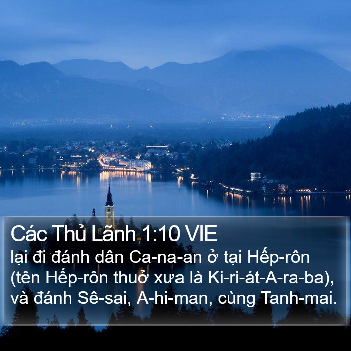 Các Thủ Lãnh 1:10 VIE Bible Study