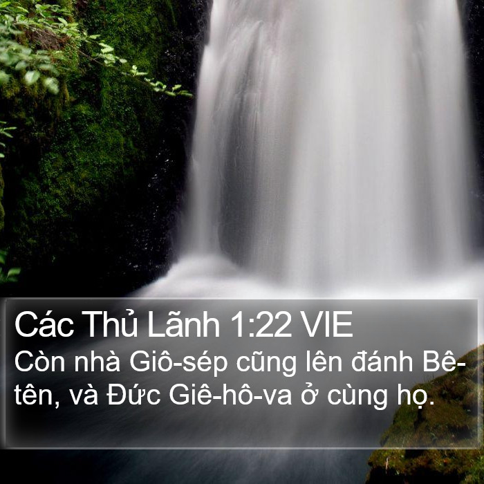 Các Thủ Lãnh 1:22 VIE Bible Study