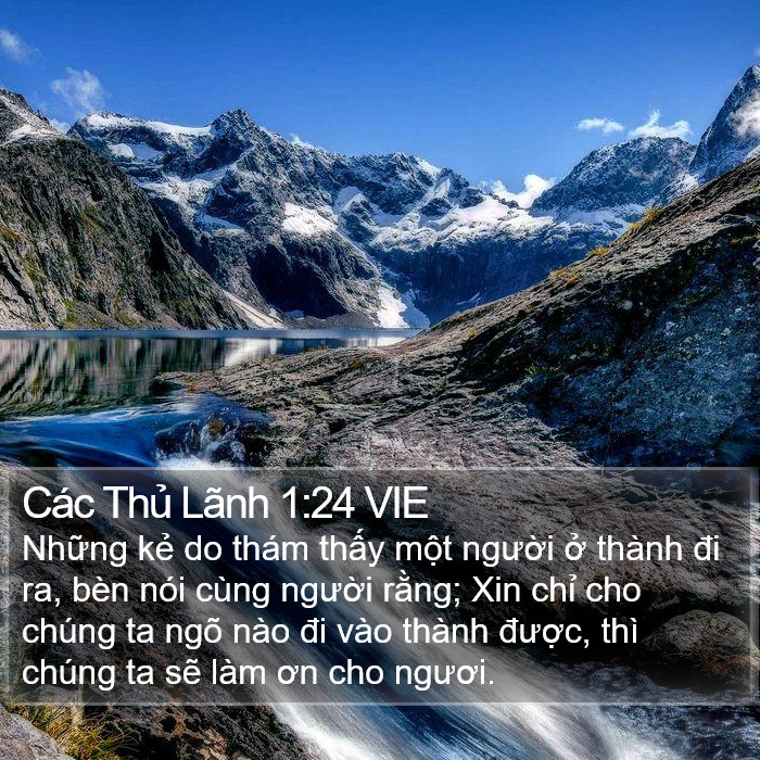 Các Thủ Lãnh 1:24 VIE Bible Study