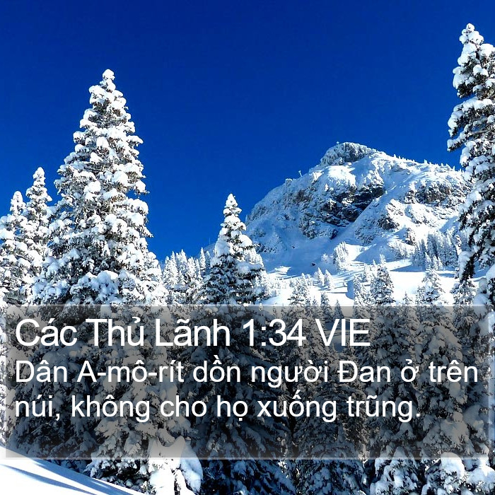 Các Thủ Lãnh 1:34 VIE Bible Study