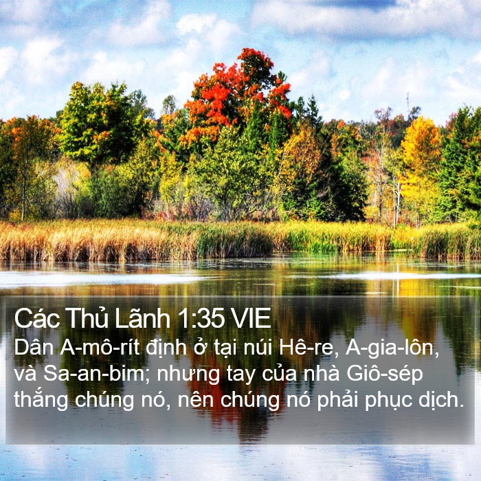 Các Thủ Lãnh 1:35 VIE Bible Study