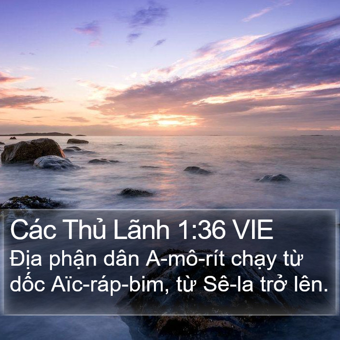 Các Thủ Lãnh 1:36 VIE Bible Study