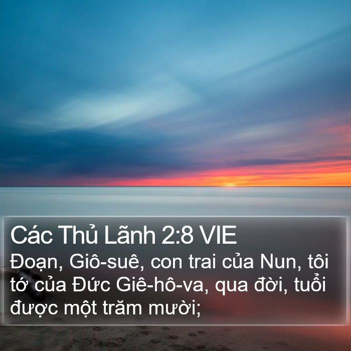 Các Thủ Lãnh 2:8 VIE Bible Study