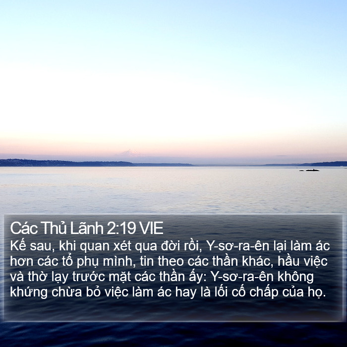 Các Thủ Lãnh 2:19 VIE Bible Study