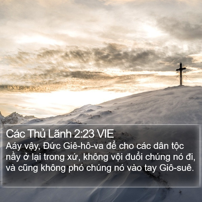 Các Thủ Lãnh 2:23 VIE Bible Study