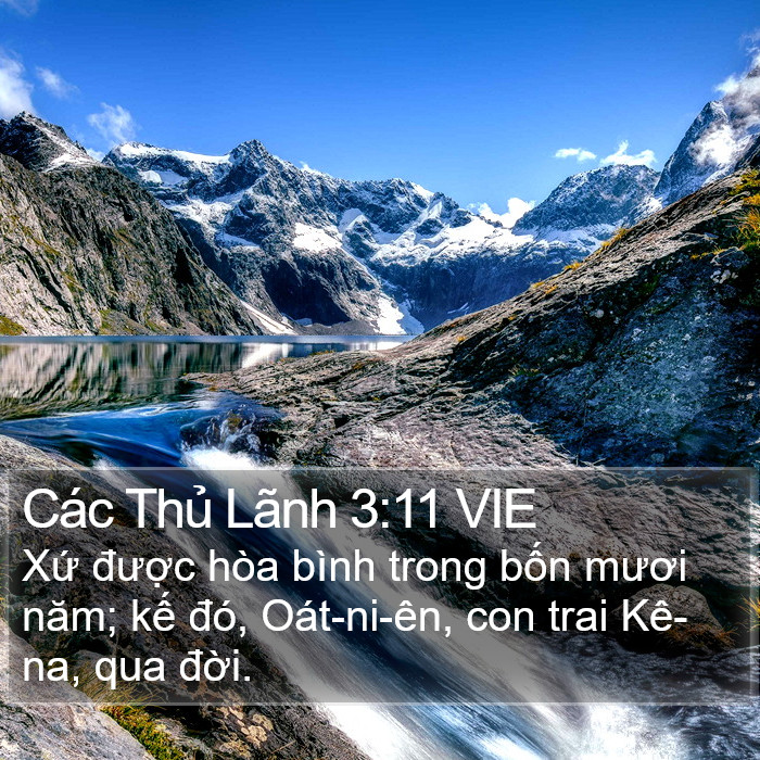 Các Thủ Lãnh 3:11 VIE Bible Study