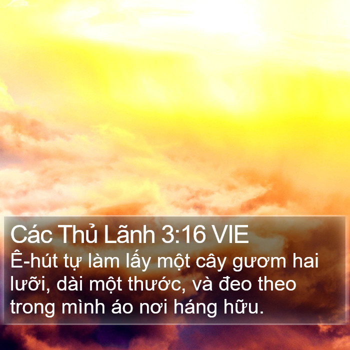 Các Thủ Lãnh 3:16 VIE Bible Study